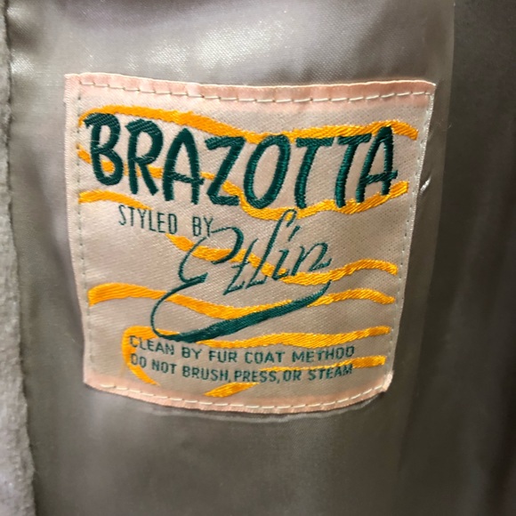 Vintage Brazotta faux fur coat with mink collar - Beautiful condition - Picture 6 of 7